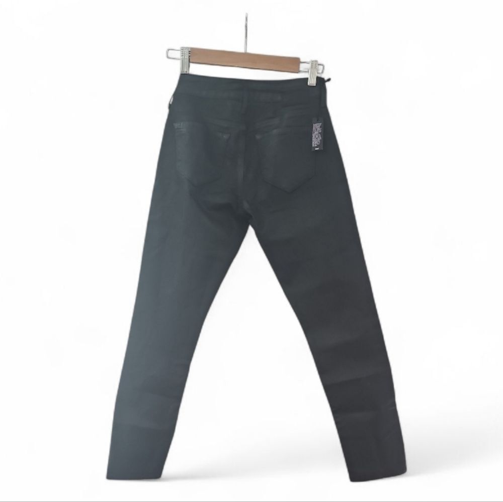 Mavi Alexa Coated Jeans Women’s 25 Black Waxed Denim Skinny Ankle NWT